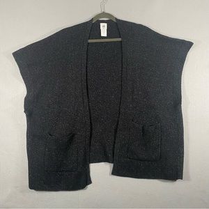 New Cabi Luxury Cardigan Poncho Sweater Charcoal Black 4064 Womens Size XS/Small